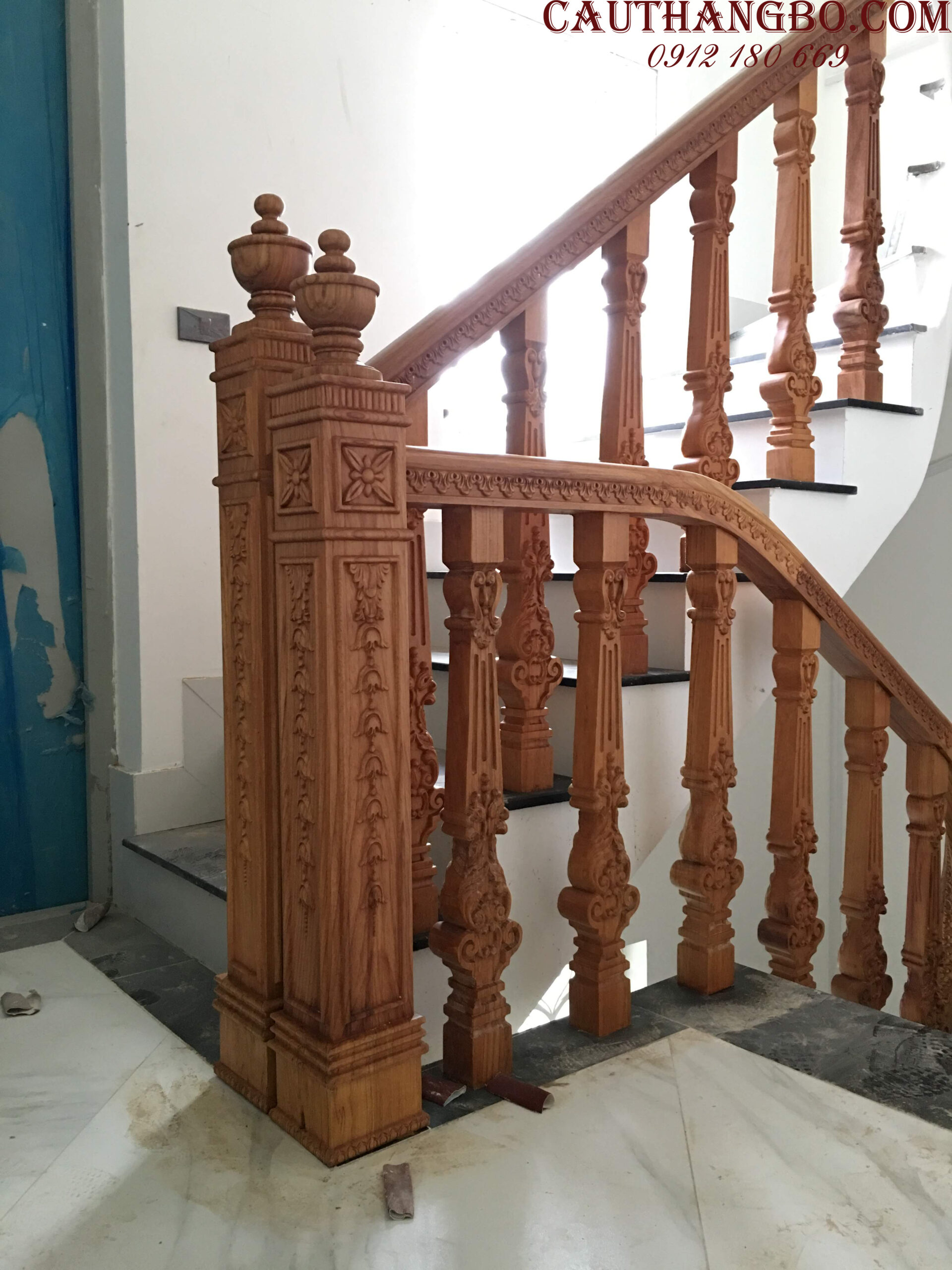 Cầu thang gỗ đẹp - Cầu Thang Bộ